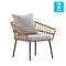 Flash Furniture Natural/Gray PE Rattan Wicker Patio Chairs, 2PK SB-1960-CH-GY-GG - alternate 7